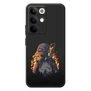 Чохол з картинкою "Герой Pubg" на RealMe C85 Pro – В полум'ї