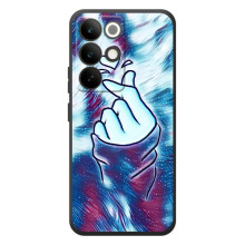 Чехол с принтом для RealMe C85 Pro (AlphaPrint - Знак сердечка)