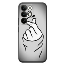 Чохол з принтом для RealMe C85 Pro (AlphaPrint - Знак сердечка) – Значок Love