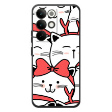 Бампер с изображением Котиков для Реалми C85 Про – Новогодние котики