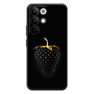 Чехол с изображением  вкусной еды для RealMe C85 Pro – Чёрная клубника