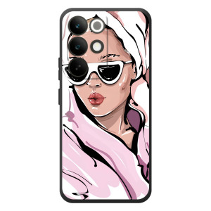 Чехол с картинкой Модные Девчонки RealMe C85 Pro – Девушка в халате