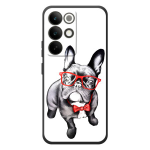 Бампер для RealMe C85 Pro с картинкой "Песики" – В очках