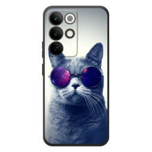 Чехол с принтом для RealMe C85 Pro (AlphaPrint) Модные коты – Стильный кот