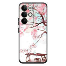 Чехол с принтом САКУРЫ на RealMe C85 Pro (Чайная церемония)