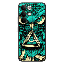 Чехол с птицами на RealMe C85 Pro (VPrint) (Сова с глазом)