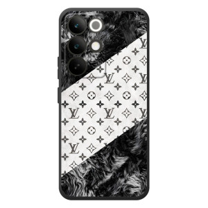 Чехол Стиль Louis Vuitton на RealMe C85 Pro – LV на белом