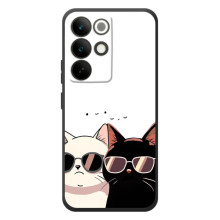Чохол з малюнком кіт на RealMe C85 Pro (Коти в окулярах)
