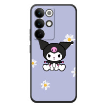 Чохол з кроликом Куромі на RealMe C85 Pro – Куромі в квітах