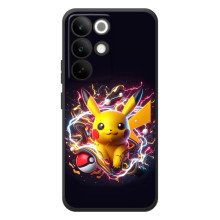 Чехол с Пикачу на RealMe C85 Pro – Пикачу с мячом