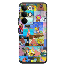 Силиконовый чехол Спанч Боб на Реалми C85 Про (Комиксы Спанч Боб)