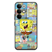 Силиконовый чехол Спанч Боб на Реалми C85 Про (Радостный Спанч Боб)