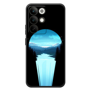 Летний Чехол на RealMe C85 Pro – Синий Водопад