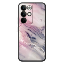 Мраморный чехол на RealMe C85 Pro (VPrint) (Пурпурный Мрамор)