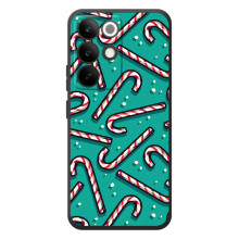 Силиконовый бампер на рождество для RealMe C85 Pro (Леденцы)