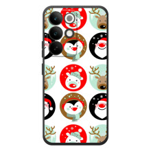 Силиконовый бампер на рождество для RealMe C85 Pro (Рождественский принт)
