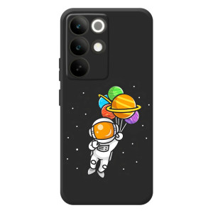 Силиконовый Чехол с принтом "Космонавты" на RealMe C85 Pro – Космонавт с шариками