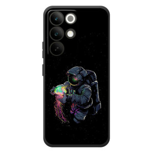Силиконовый Чехол с принтом "Космонавты" на RealMe C85 Pro – В руках земля