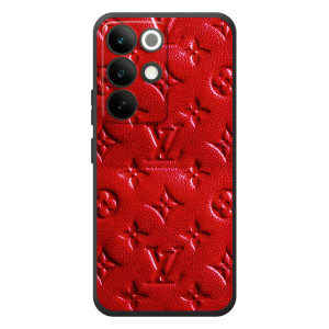 Текстурный Чехол Louis Vuitton для Реалми C85 Про – Красный ЛВ