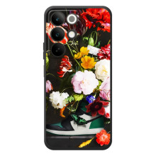 Бренднові Чохли для RealMe C85 - (PREMIUMPrint) (Nike цветы)