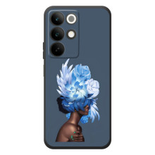 Чехлы (ART) Цветы на RealMe C85 (VPrint) (Квіти на голові)