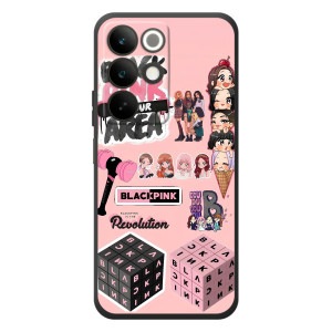 Чехлы с картинкой для RealMe C85 – BLACK PINK коллаж