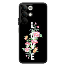 Чехлы для любимой на РеалMI C85 (VPrint) (Квіти LOVE)
