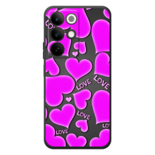 Чехлы для любимой на РеалMI C85 (VPrint) (Pink hearts)