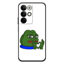 Чохли з зображенням Жаба Мем на RealMe C85 – Жаба серце