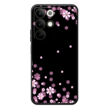 Чохол для РеалMI C85 - з принтом (Дизайнерські) (AlphaPrint) (Квіти маленькі)