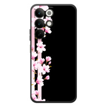 Чохол для РеалMI C85 - з принтом (Дизайнерські) (AlphaPrint) (Квіточки)