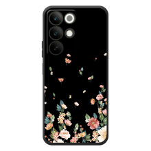 Чохол для РеалMI C85 - з принтом (Дизайнерські) (AlphaPrint) (Маленькі квіти)