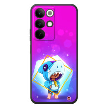 Чехол Бравл Старс для RealMe C85 – Леон в костюме Акулы