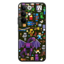 Чохол Майнкрафт на RealMe C85 (AlphaPrint) Minecraft – Колаж Майнкрафт