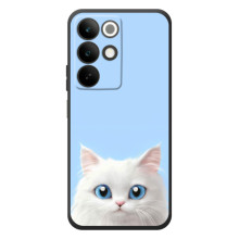 Чехол на тематику: Коты для RealMe C85 (Белый кот)