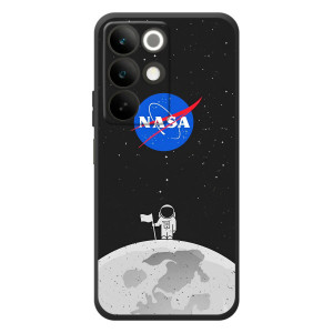 Силиконовый бампер с принтом "Наса" на RealMe C85 – Космонавт NASA