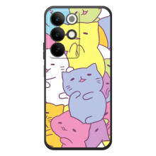 Бампер с изображением Котиков для Реалми С85 – Милые котики