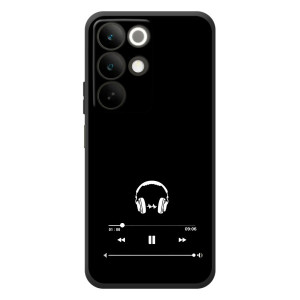 Чохол з картинками на чорному фоні для RealMe C85 – Плеєр