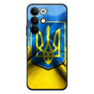 Чехол с картинкой (Патриотический ГЕРБ) на RealMe C85 (Герб и Флаг Украины)