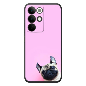 Бампер для RealMe C85 с картинкой "Песики" – Собака на розовом