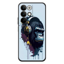 Чохол з Мавпами RealMe C85 - (AlphaPrint) – Горила в навушниках