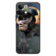 Чохол з Мавпами RealMe C85 - (AlphaPrint) – В навушниках
