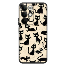 Чохол з малюнком кіт на RealMe C85 (Чорні коти)