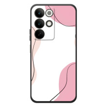 Чохол квітковий дизайн для RealMe C85 (Рожевий фон)