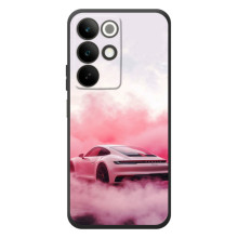 Чохол з авто Порше для RealMe C85 – Рожевий Порше