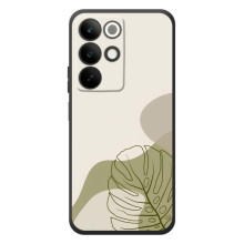 Силиконовый чехол с принтом в цветах на RealMe C85