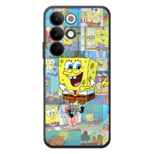 Силиконовый чехол Спанч Боб на Реалми С85 (Радостный Спанч Боб)