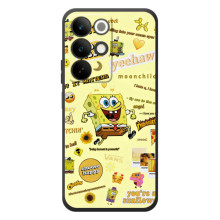 Силиконовый чехол Спанч Боб на Реалми С85 (Спанч Боб бежит)