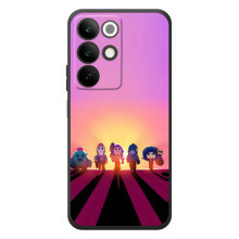 Силиконовый Чехол на RealMe C85 с картинкой Brawl Stars (Персонажи в закате)