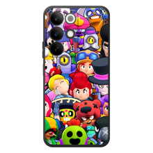 Силиконовый Чехол на RealMe C85 с картинкой Brawl Stars (Персонажи)